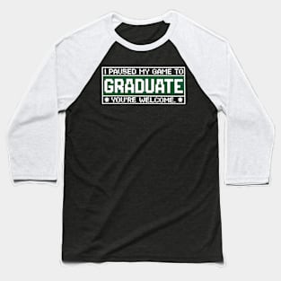 Funny Video Gamer Graduate 2024 Graduation Baseball T-Shirt